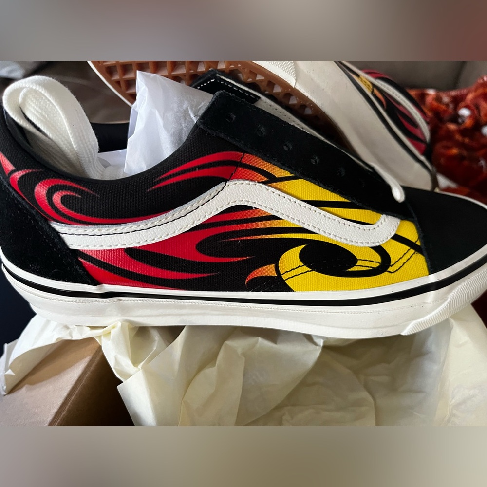 Vans Old Skool 36 LX Warped Tour Black Flame New with box